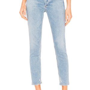 Agolde Nico High Rise Slim Jean in Cliffside, Size 24